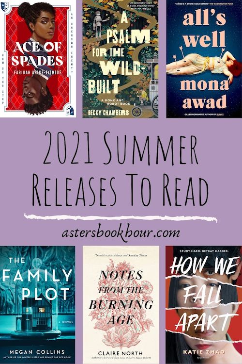 The pinterest image for new summer releases to read from 2021.