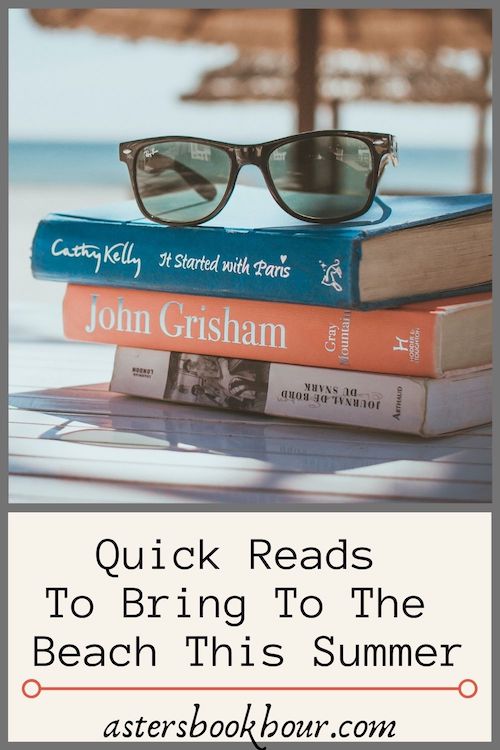 The pinterest image for Quick Reads To Bring To The Beach This Year