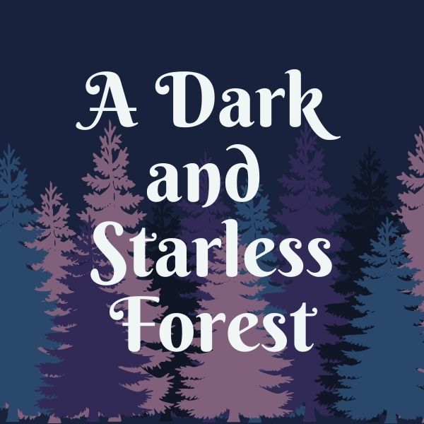 Aesthetic image for A Dark and Starless Forest by Sarah Hollowell.
