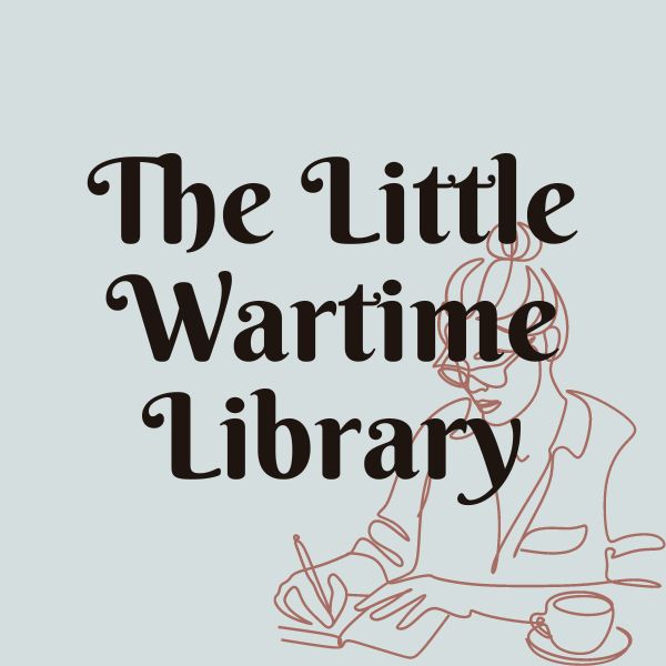 Aesthetic image for The Little Wartime Library by Kate Thompson book review.