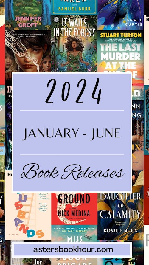 Image used to link blog post - New 2024 Novels You Must Read | January - June - to pinterest. Image is for aesthetic purposes and created by Aster's Book Hour.