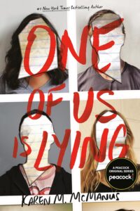 One of Us Is Lying by Karen M. McManus book cover.