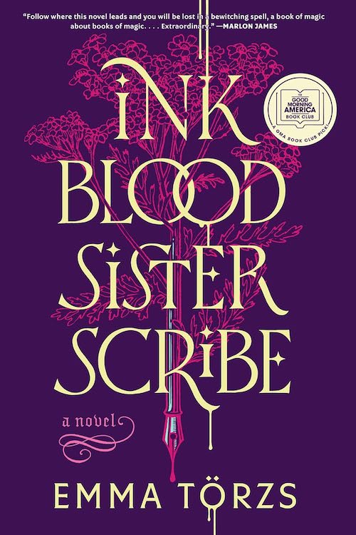 Ink Blood Sister Scribe by Emma Törzs book cover.